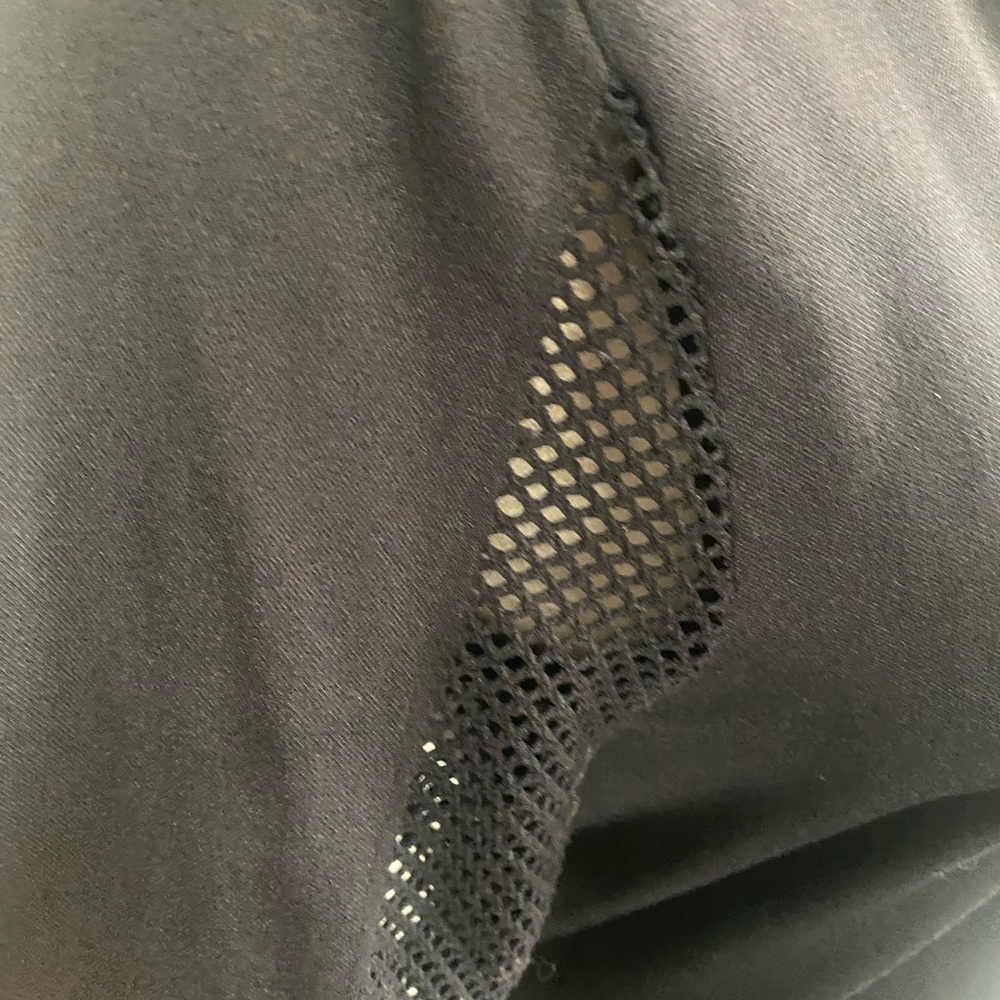 PINK Victoria's Secret Black Mesh Sleeve Sweatshirt - Picture 6 of 10